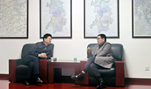 陳愛林市長、艾可知主任會見省遠(yuǎn)景智庫專家一行